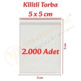 Carpcorn 5x5 cm. Kilitli Torba (2.000 Adet)