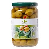 Carrefour Kırma Biber Dolgulu Yeşil Zeytin 400G/161-180 3XL