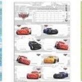 Cars Ders Programli Okul Etiketi (3'Lü Poset) 220130