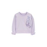 Carter's Baskılı Kız Çocuk Sweatshirt - Mor