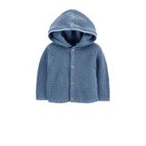 Carter's Kapüşonlu Erkek Bebek Hırka - Mavi