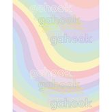 Cascade Pastel Gahook Lined Notebook: Sketchbook Diary Notes - 100 Pages, Large Journal 8.5 x 11 Inches