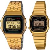 Casio A159WGEA-1DF-LA670WGA-1DF Çift Kol Saati
