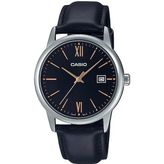 Casio MTP-V002L-1B3UDF Siyah Deri Kordon Erkek Kol Saati