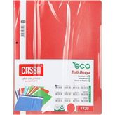 Cassa Eco 7730 Telli Dosya 10 Adet - Kırmızı