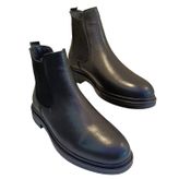 Castle Black 71173 Erkek Deri Casual Bot Siyah