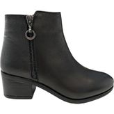 Castle Black 87504-1 Sıyah Kadın Deri Bot - Siyah
