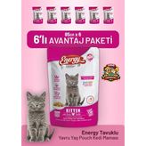Cat Food Energy 6x85 gr Tavuklu Yavru Yaş Kedi Maması