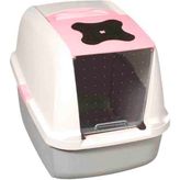 Cat İt Kapalı Kedi Tuvalet Kabı Pembe