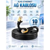 Cat7 Ethernet Ağ Kablosu RJ45 – Yüksek Hızlı Internet Lan Kablosu 10 Metre