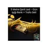 Cata 12V 5A 60W Fansız Trafo ve 5 Metre Gün Işığı 10Çip Şerit Led Seti