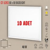 Cata - 40W 10 Adet 60X60 LED Panel (Beyaz) - CT-5283