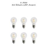 Cata 6 Adet 8w Edison Led Ampul / Ct-4217