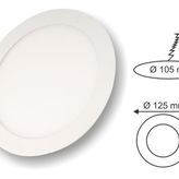 Cata 6W Beyaz Yuvarlak Led Panel Armatür