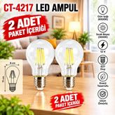 Cata CT-4231 LED Filament Ampul 2 Adet