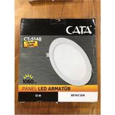 Cata CT-5148 15W Panel LED Armatür - Ahşap