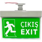 Cata CT-9163 Slim 1W Acil Çıkış Exit Armatürü 3 Saat Şarjlı 220V IP20 Düz Yönlü Acil Durum Aydınlatma