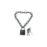 CATEKSSS Yurt Dolabı Için Asma Kilit Zincir Spor Dolabı Için Asma Kilit 25MM Gri Asma Kilit 3mm 30CM Zincir