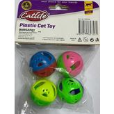 Catlife Zilli Top 4lü Kedi Oyuncağı