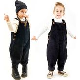 Catz Kids Siyah Kadife Velvet Tulum Erkek Çocuklar için Rahat ve Şık Tasarım - 07S-Siyah - 6 - 7 Yaş
