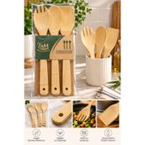 Çavdar Group Bambu 3 Parça Servis Seti-Ahşap Spatula, Kaşık