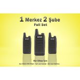 Çaycı Telsizi 1 Merkez 2 Şube Full Set