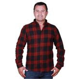 Cazador 2063 Siyah Kırmızı Erkek Oduncu Gömlek