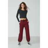 C&City 737 Bordo Jogger Lastikli Spor Eşofman Altı