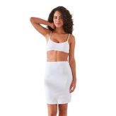 C&City C11438 Beyaz Kadın Modal Cotton Mini Jüpon