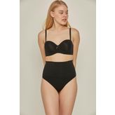 C&City C12020 Siyah Double String Korse