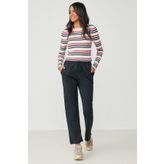 C&City Wide Leg İspanyol Paça 804 Lacivert Kadın Eşofman Altı