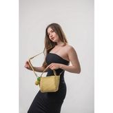 Ççs 18268 Kadın Çapraz Askılı El Çantası - Sarı
