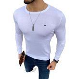 Ce-Ce 3455 Erkek Basic Sıfır Yaka Triko Kazak - Beyaz - XL