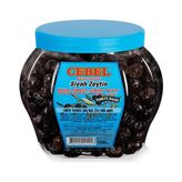 Cebel 1000 gr Pet Ambalajda Orta Taneli Siyah Zeytin Doğal ve Lezzetli