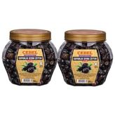 Cebel Lezzet Paketi Cebel Siyah Zeytin 1000 gr Pet (Çok Iri) (L-M | 231-290) (2 Adet 1000 Gr) - 2 kg