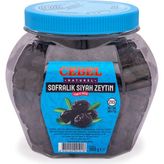 Cebel Sofralık Siyah Zeytin 2xs 351-380 Kalibre 1000 gr Pet Doğal ve Yoğun Aroma - 1 kg