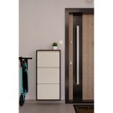 Ceha 3'lü Metal Ayakkabılık - Kahverengi/Krem K.AYK-3 /AB8317-1013