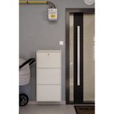 Ceha Kilitli 3'lü Metal Ayakkabılık - Krem K.AYK-3 /AB1013/KL