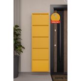 Ceha Kilitli 5'li Metal Ayakkabılık - Hardal Sarısı/Mustard K.AYK-5/M1963/KL