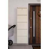 Ceha Kilitli 5'li Metal Ayakkabılık - Krem K.AYK-5 /AB1013/KL