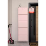 Ceha Kilitli 5'li Metal Ayakkabılık - Toz Pembe/blush - Mavi
