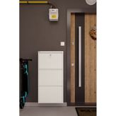 Ceha Kilitli Metal Ayakkabılık 3'lü Beyaz - K.AYK-3 /AB9010/KL