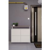 Ceha Tablalı 4'lü Metal Ayakkabılık - Beyaz