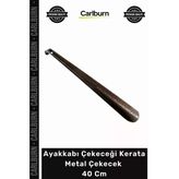 #Çekecek Sağlam Kalın Demir Ergonomik Uzun Kahverengi Ayakkabı Çekeceği Kerata Metal Çekecek 40 Cm