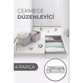Çekmece Düzenleme Kutu Seti Organizer 4lü Set (5477)