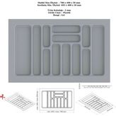 Çekmece Içi Kaşıklık Düzenleyici Organizatör 78X49 cm Gri - Antrasit - Seçenek 1