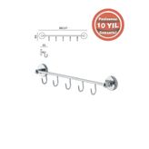 ÇELİK BANYO Karaca 5'li Askılık KR10-020