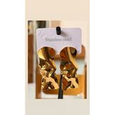 Çelik Sallantılı Gold Model Çelik Küpe