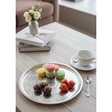 Çelik Yer Sofrası Sini – 29 cm Paslanmaz Çay ve Sunum Tepsisi, Geleneksel Mutfak Ürünü