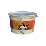 ÇELİKPENÇE 50 Adet Kapaklı Karton Çorba Kasesi 16 Oz.